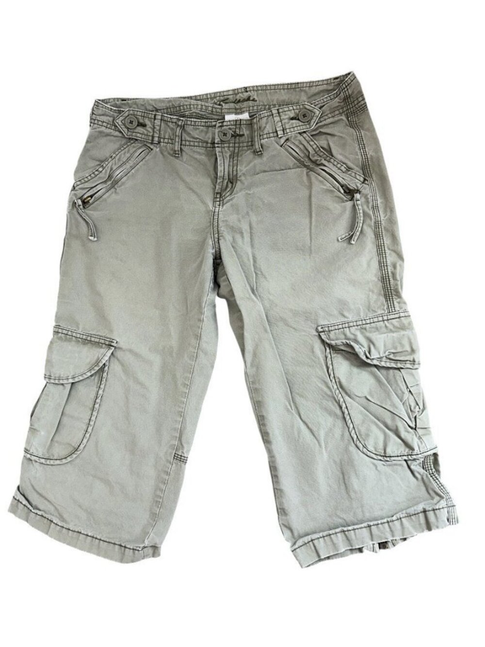 Vintage JORDACHE Green Embroidered cargo shorts size 9/10